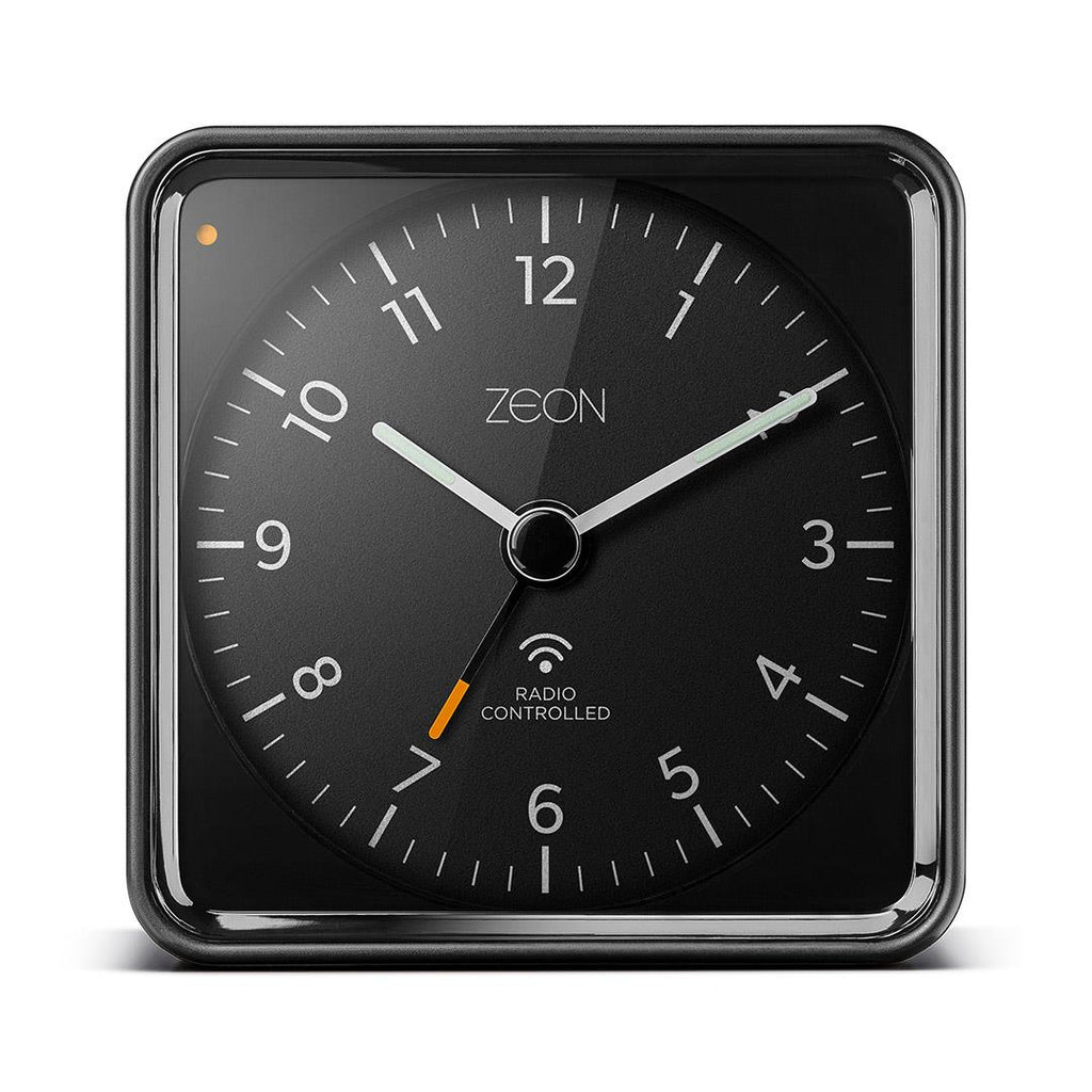 Zeon Bedside Radio Analogue Alarm Clock Black Zeon Ltd EU